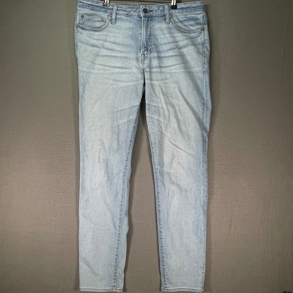 Express Slim Light Wash Jeans Mens 34x34 Stretch Tapered Denim
